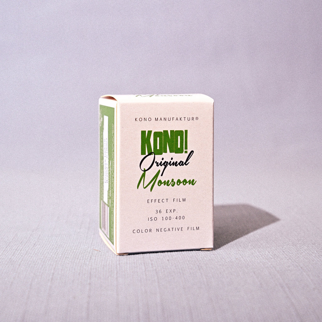 Kodak Original Monsoon film box on a gray background