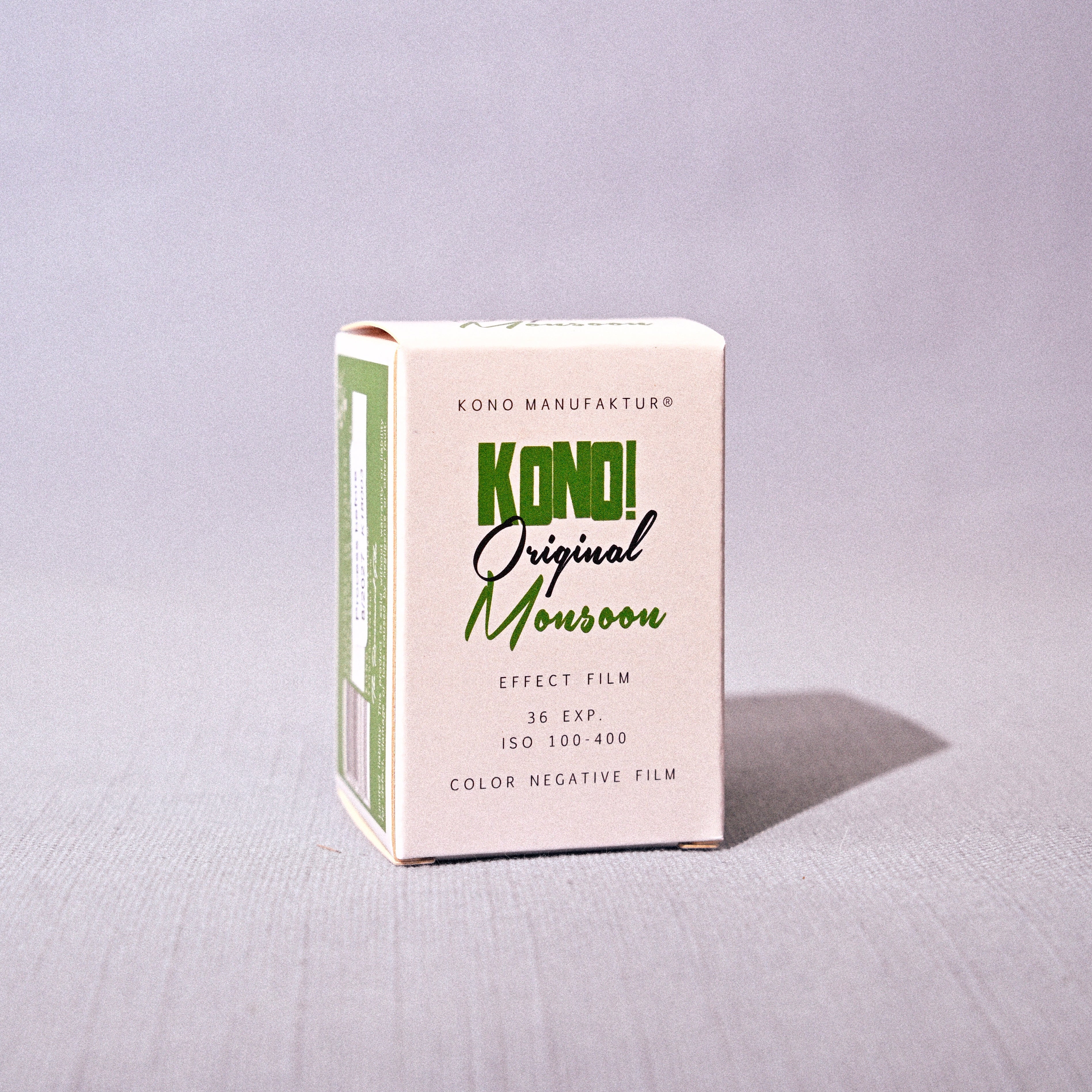 Kodak Original Monsoon film box on a gray background
