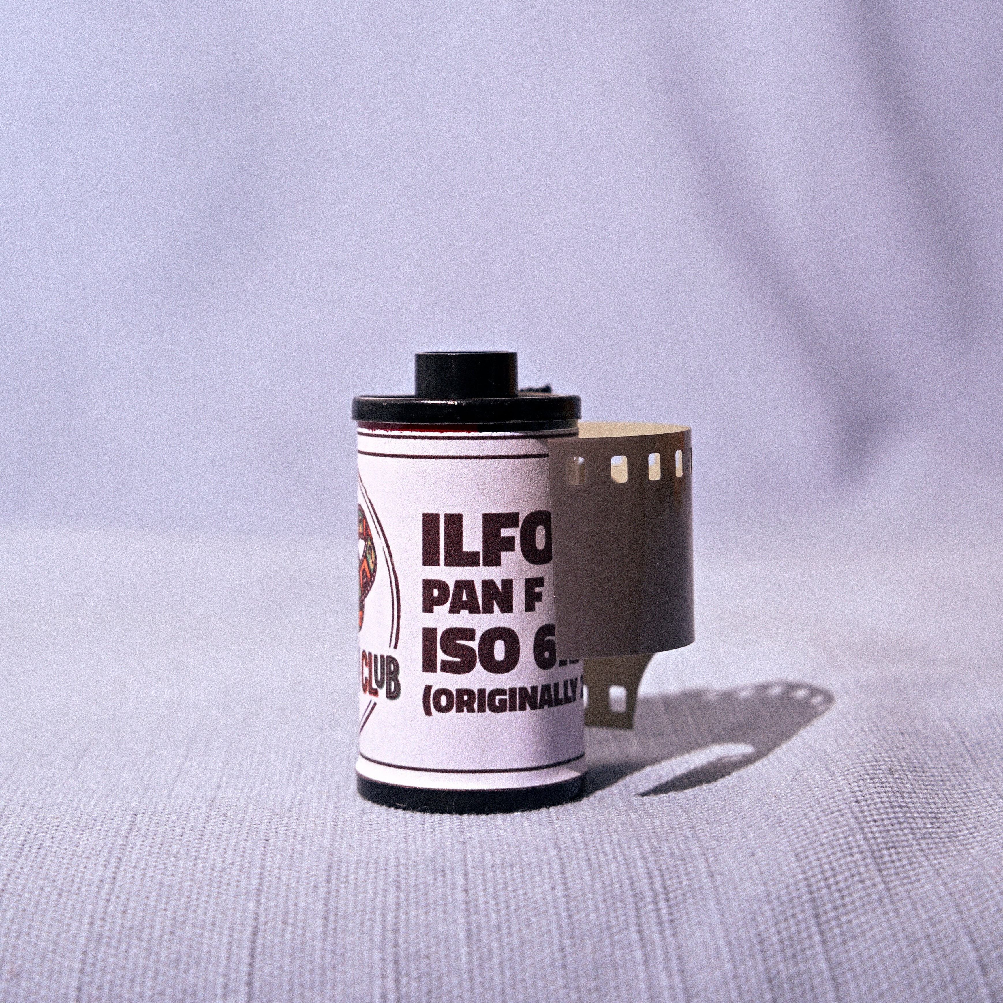 respooled ilford pan f 35mm film